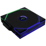 Lian Li UNI FAN TL Wireless LCD 12TLLCD1W1B ventilaator, ARGB, PWM, 120 mm, must