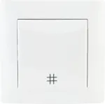 VCX WESA LC 01A rist&uuml;hendus, valge, 10x10 mm kaablikanal