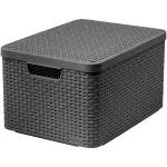 CURVER Style L hoiukarp kaanega, 43,6 x 32,6 x 23 cm, 23L, tumehall