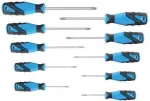 GEDORE t&ouml;&ouml;koja Torx-kruvikeerajate komplekt, 10-osaline, TX6-TX40, 2-komponendiline k&auml;epide, DIN ISO 8764 1482335