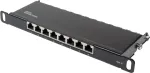 GoodConnections Alcasa GC-N0124 Cat6 varjestatud RJ45 keystone-pesa - t&ouml;&ouml;riistavaba, Gigabit Ethernet, must
