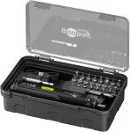 Goobay Mini juhtmeta kruvikeeraja komplekt 28-osaline - t&auml;ppiskruvikeeraja 24 otsakuga 77816
