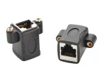 EXSYS EX-49306 Cat.5e RJ45 emane-emale Keystone adaptermoodul, must