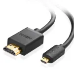 Ugreen 30104 HDMI-kaabel 3 m HDMI t&uuml;&uuml;p D (Micro) HDMI t&uuml;&uuml;p A (Standard) Must