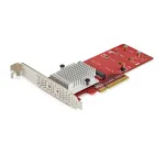 StarTech.com Dual M.2 PCIe SSD Adapter Card - x8 / x16 Dual NVMe or AHCI M.2 SSD to PCI Express 3.0 - M.2 NGFF PCIe (M-Key) &Uuml;hilduv - Supports 2242, 2260, 2280 - JBOD - Mac & PC