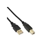 Microconnect USBAB3G USB-kaabel USB 2.0 3 m USB A USB B Must