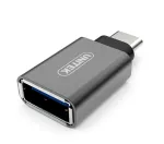 UNITEK Y-A025CGY kaabli liides/sugupuu adapter USB Type-C USB Type-A Metallic