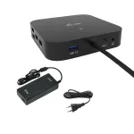 i-tec USB-C HDMI DP dokkimisjaam toiteedastusega 100 W + universaalne laadija 100 W