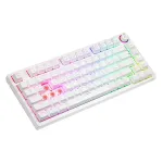 SAVIO PHENIX WHITE juhtmeta mehaaniline klaviatuur, Gateron Red Pro, ABS
