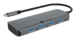 ICY BOX IB-DK4022a-CPD Wired USB 3.2 Gen 1 (3.1 Gen 1) USB-C Aluminium, Silver