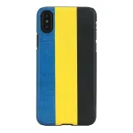 Nutitelefoni &uuml;mbris man and wood iPhone X/XS jaoks &mdash; dandy blue Must, kaitsev k&otilde;va kest