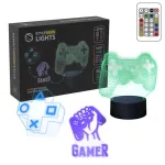 Laua-LED-lamp MANTA SNL122RGB RGB 3D-valgusdekoor, v&auml;rvivahetusega RGB, USB-toide