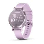 Garmin Lily 2 nutikell 35,4 mm, 240 x 201 pikslit puuteekraan, &uuml;hendatud GPS, silikoonrihm, lilla