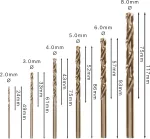 Puuriterade komplekt Bosch HSS Twist Drill Bits Cobalt