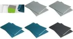 Notebook sigel LS301 A5 lined, softcover, light hall cover with neon roheline spine/edges