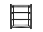 Akuraam UPS-ile 830x454 2 rida 4 taset 8 riiulit must lamepakend