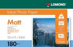 Fotopaber tindiprinterile Lomond 0102083 Matt 180 g/m&sup2; 10&times;15 cm pakend