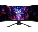 Monitor ASROCK PG34QRT3A 34 tolli (86.4 cm) WQHD 3440&times;1440 OLED kumer VA 21:9 500 cd/m&sup2; 4000:1 USB 3.2 Gen1 k&otilde;larid VESA k&otilde;rgus reguleeritav