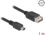 USB 2.0 kaabel DELOCK 81524 &mdash; Mini-USB B USB A-le, 1 m, must