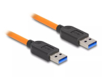 DeLOCK USB-kaabel USB Type-A-pistik USB Type-A isasele 1 m 5 Gbps oranž