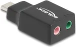 DeLOCK v&auml;line USB helikaart USB-C isane 2 &times; 3,5 mm stereole