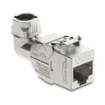 DeLOCK Keystone-moodul RJ45 pesa LSA-le Cat.6A metallriiv t&ouml;&ouml;riistavaba 90&deg; nurgaga varjestatud