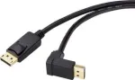 Renkforce DisplayPort &uuml;henduskaabel 0,50 m SP-9163724 kullatud kontaktidega must [1x DisplayPort pistik - 1x DisplayPort pistik] (SP-9163724)