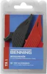Benning TA 1 044124 ohutute krokodillklemmide komplekt, 4 mm pistik&uuml;hendus, CAT III 1000 V, punane/must