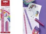 Puidust pliiatsikomplekt Faber-Castell Einhorn HB Roosa &mdash; 1 komplekt
