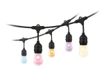 WiZ String Lights, nutikas valguskett, Wi-Fi/Bluetooth, must, Wi-Fi 4 (802.11n), 802.11b, 802.11g, LED, plastik