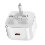 eSTUFF kodulaadija USB-C PD 3A 20W, UK-pistik - Valge