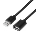 Pikenduskaabel USB AM-AF 1,8 m must