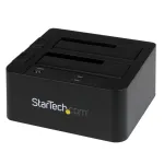 StarTech.com kahe pesaga USB 3.0 / eSATA&ndash;SATA k&otilde;vakettadokkimisjaam, USB-k&otilde;vakettadokk, v&auml;line 2,5/3,5-tolline SATA I/II/III SSD/HDD-dokkimisjaam, k&otilde;vaketta kiirvahetuspesad, pealtlaaditav