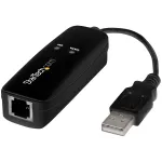 StarTech.com USB 2.0 faksimodem &ndash; 56K v&auml;line riistvaraline sissehelistamisega V.92 modem/dongel/adapter &ndash; arvuti/s&uuml;learvuti faksimodem &ndash; USB telefonipistikusse &ndash; USB andmemodem &ndash; v&otilde;rgufaks/CMR/POS