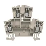 Weidm&uuml;ller l&auml;biv klemmliist, 2,5 mm&sup2;, kruvi&uuml;hendus, sinine, DIN-riiul