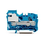 WAGO 2006-7114 1-juhiga N-lahutusega klemmliist, 6 mm&sup2;, Push-in CAGE CLAMP, sinine