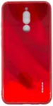 Evelatus Xiaomi Redmi 8 Water Ripple Full Color Electroplating Tempered Glass Case Red