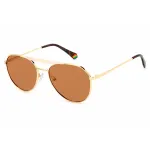 Polaroid PLD6211/S Unisex P&auml;ikeseprillid Havana Raam Roheline Polariseeritud L&auml;&auml;ts 57mm