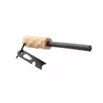 Krams Origin Outdoors Firesteel Edge - Ferrocerium-varras tules&uuml;&uuml;taja terasest l&ouml;&ouml;girauaga ja n&ouml;&ouml;riga, must k&auml;epide, oranž n&ouml;&ouml;r, kompaktne ja kerge telkimiseks, bushcraft'iks, elluj&auml;&auml;miseks, h&auml;daolukordadeks valmistumiseks