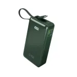 SBS Power Bank 10000 mAh sisseehitatud USB-C kaabliga roheline