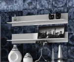 Cama komplekt of two shelves 125cm SOHO valge matt