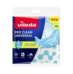 Puhastuslapp VILEDA Pro Clean 179370 &mdash; universaalne ens&uuml;&uuml;midega t&ouml;&ouml;deldud lapp, m&auml;rgpuhastus, pakis 4