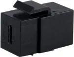 SHIVERPEAKS BASIC-S USB-C 3.1 Gen 2 Keystone'i &uuml;hendusmoodul, emane-emane, 10 Gbps, must BS08-10040