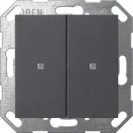 Gira KNX surunupp-rocker, 2-kordne, antratsiit 517328