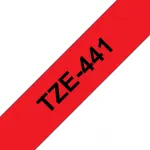 Sildilint Brother TZe441 18mm must punasel