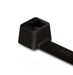 HellermannTyton T120R kaablivits, 368 x 4,6 mm, must, PA66, 2000 tk 111-12010