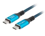 USB-C kuni USB-C kaabel LANBERG CA-CMCM-45CU-0020-BK, 240W PD, 8K@60Hz, 2,0 m