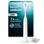 Sonic hambahari Philips Series 5500 HX7110/01 &mdash; 62 000 min⁻&sup1;, 2 režiimi, liitiumioon, korduvkasutatav, valge
