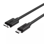 Unitek Y-C475BK USB-C &ndash; Micro-USB B kaabel, USB 3.0, 1 m, must