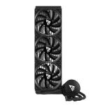 Vedelikjahutuse komplekt SAVIO NOX 360 mm (3&times;120 mm ventilaatorit, vasest alus, alumiiniumradiaator) Must, 600&ndash;1800 p/min